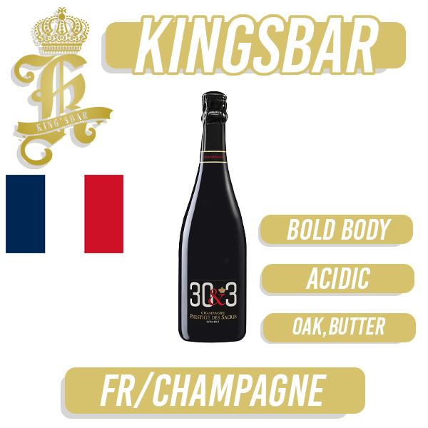 Champagne Prestige Des Scares Brut Cuvee 30&3 Wine 750ml