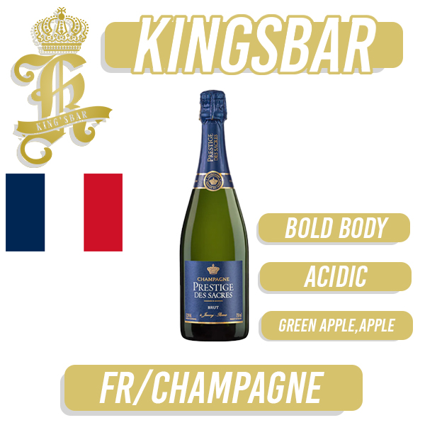 Champagne Prestige Des Scares Brut Wine 750ml