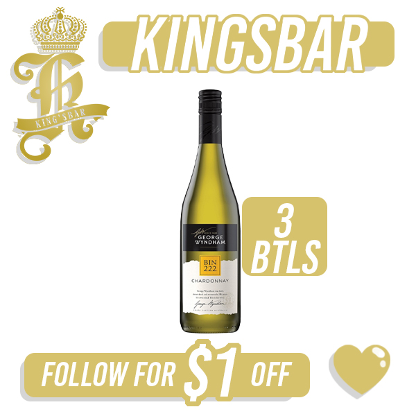George Wyndham Bin 222 Chardonnay Red Wine 750ml Bundle Promotion