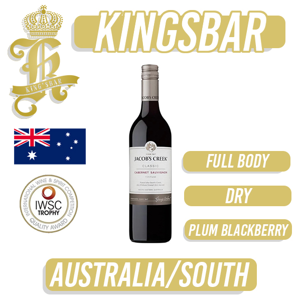 Jacob's Creek Cabernet Sauvignon Red Wine 750ml Bundle Promotion