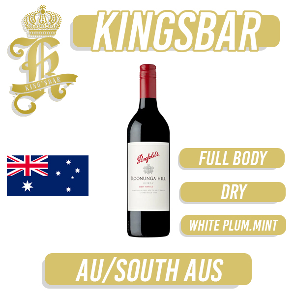 Penfolds Koonunga Hill Shiraz Cabernet Red Wine 750ml x3 (Delivery 2-4 working days)