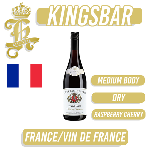 Pierre Ferraud & Fils Pinot Noir Vin De Pays IGP Red Wine 750ml