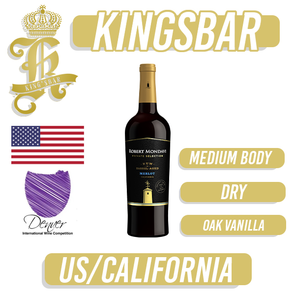 Robert Mondavi Private Selection Rum Barrel-Aged Merlot Red Wine 750ml