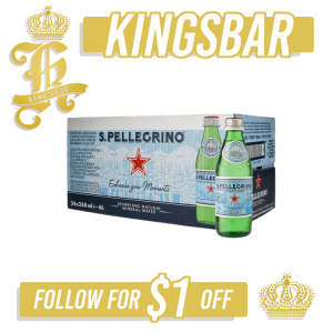 San Pellegrino Sparkling Glass Bottle 24x250ml (Screw Caps)