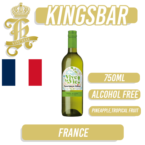Vive La Vie Sauvignon Blanc White Wine 750ml (Alcohol Free)